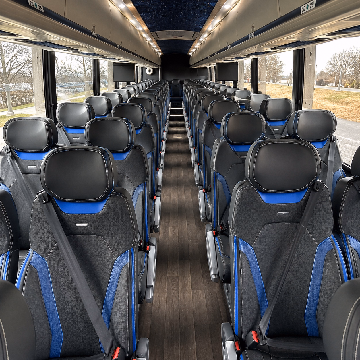 mesa charter bus inside