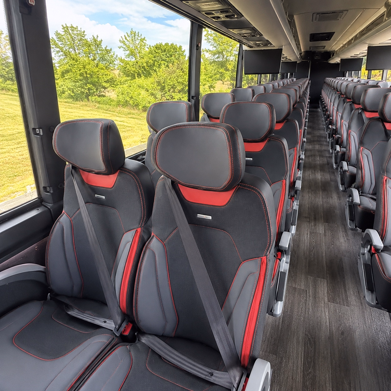 mesa charter bus services inside