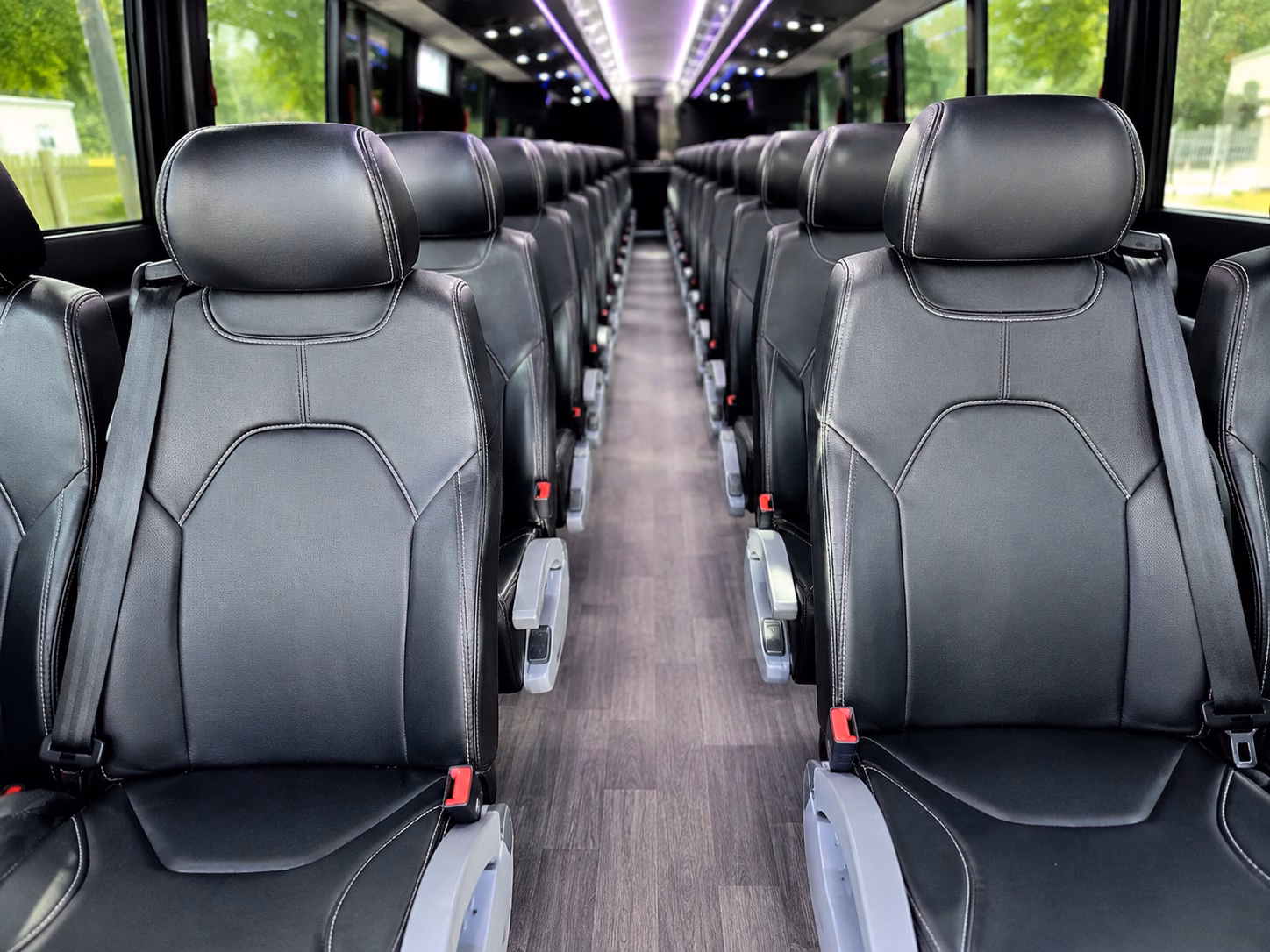mesa charter bus services interior