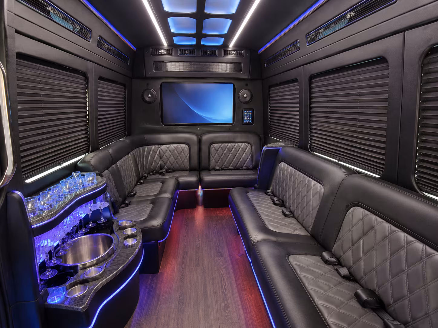 mesa party bus interior